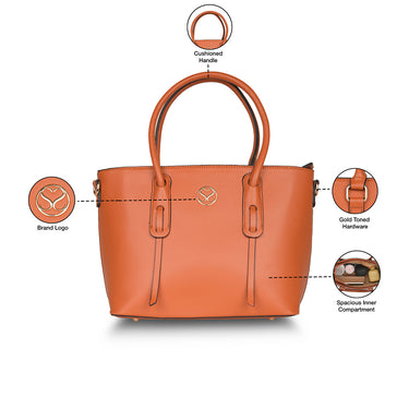 Sugarush Ramona Womens Satchel Brown