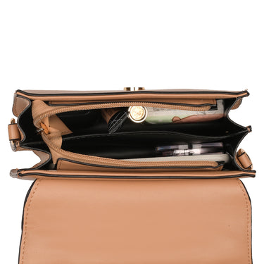 Sugarush Felicia Womens Satchel Beige