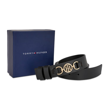 Tommy Hilfiger Small Leather Goods Kushina Women's Non Reversible  Belt Balck