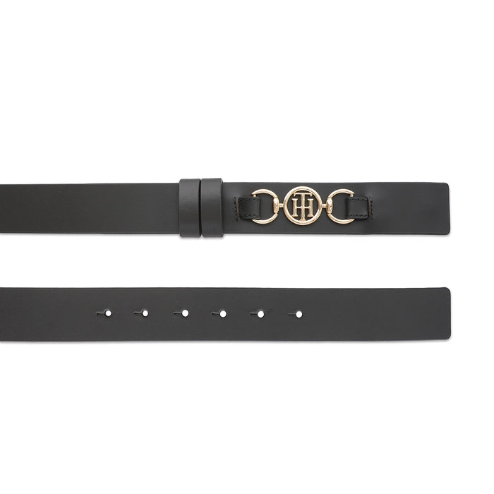 Tommy Hilfiger Small Leather Goods Kushina Women's Non Reversible  Belt Balck