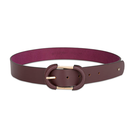 Tommy Hilfiger Small Leather Goods Shizune Women's Non Reversible  Belt wine