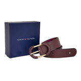 Tommy Hilfiger Small Leather Goods Shizune Women's Non Reversible  Belt wine
