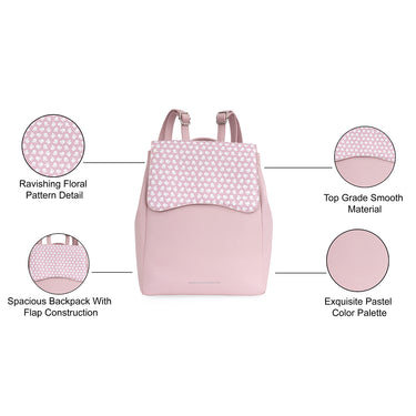 United Colors of Benetton Paisley Backpack Pink