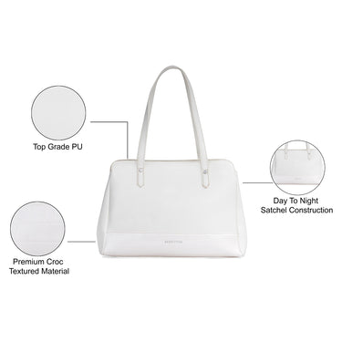 United Colors of Benetton Alina Satchel White