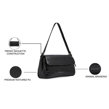 United Colors of Benetton Alainia Baguette Black