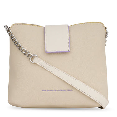 United Colors of Benetton Tessa Hobo Ivory