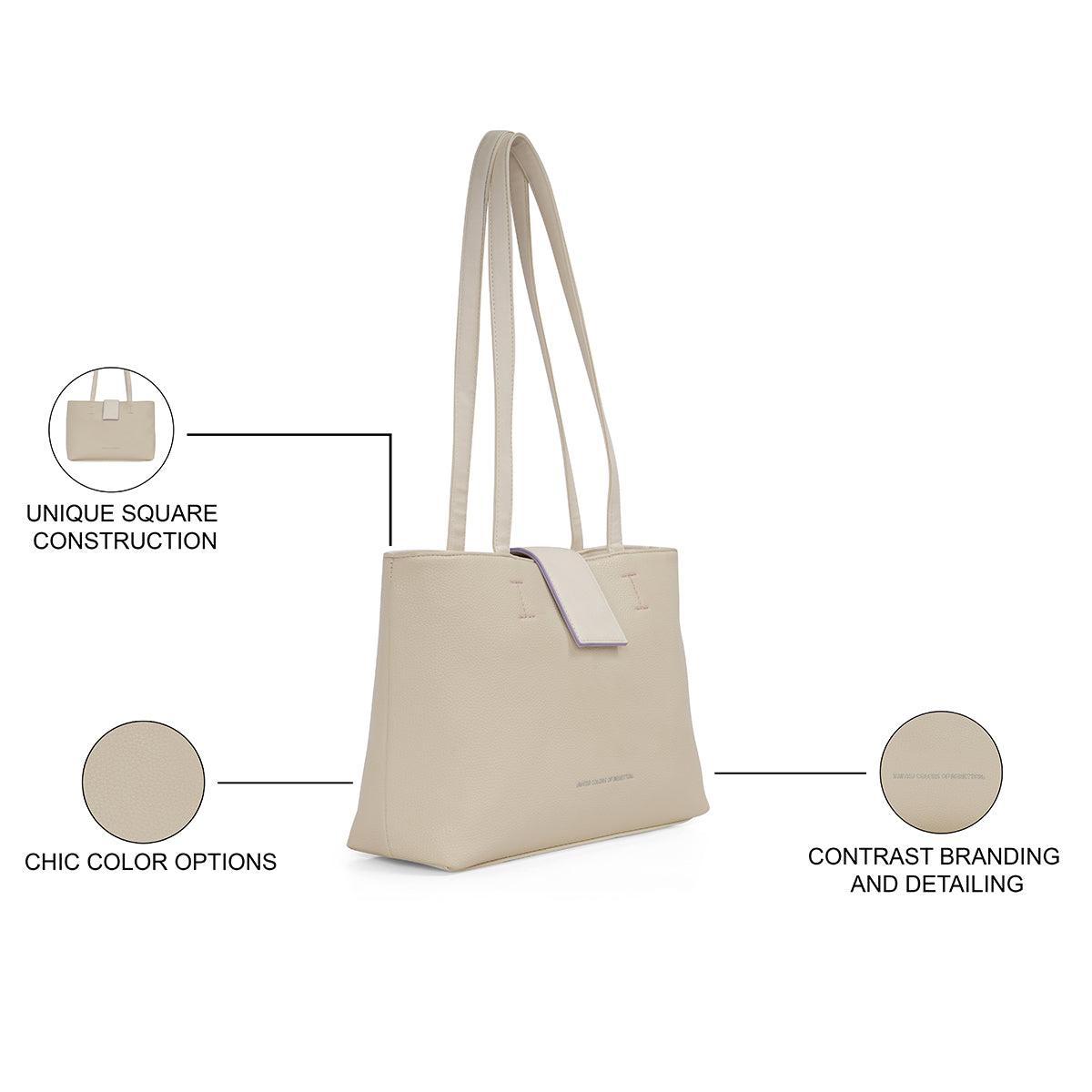 United Colors of Benetton Ariyah Tote ivory
