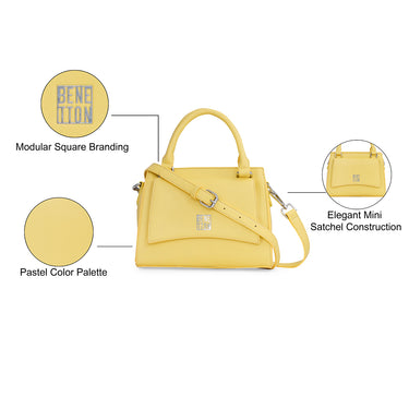 United Colors of Benetton Amora Mini Satchel yellow