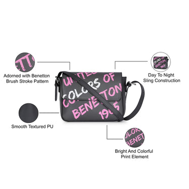 United Colors of Benetton Rylie Sling Black