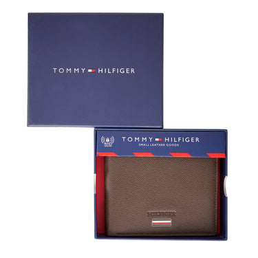 Tommy Hilfiger Vernon Global Coin Wallet Brown