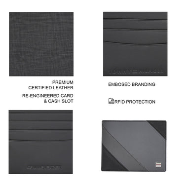 Tommy Hilfiger Colfax Passcase Wallet Black