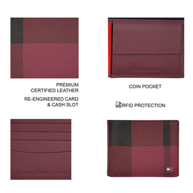 Tommy Hilfiger Maribel Global Coin Wallet Wine