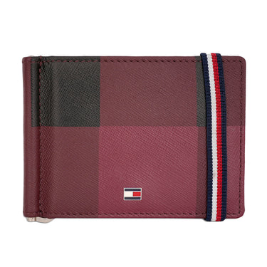 Tommy Hilfiger Small Leather Goods Newburg Money Clip Wine
