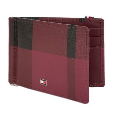 Tommy Hilfiger Small Leather Goods Newburg Money Clip Wine