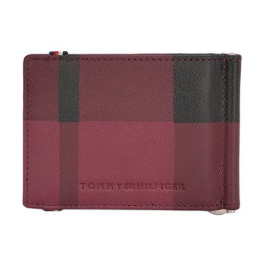 Tommy Hilfiger Small Leather Goods Newburg Money Clip Wine