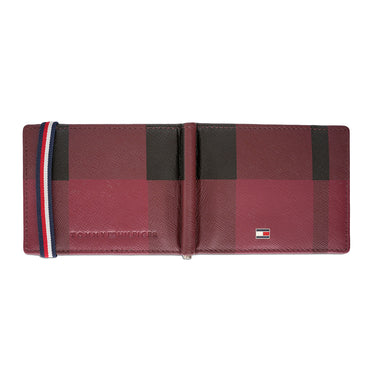 Tommy Hilfiger Small Leather Goods Newburg Money Clip Wine