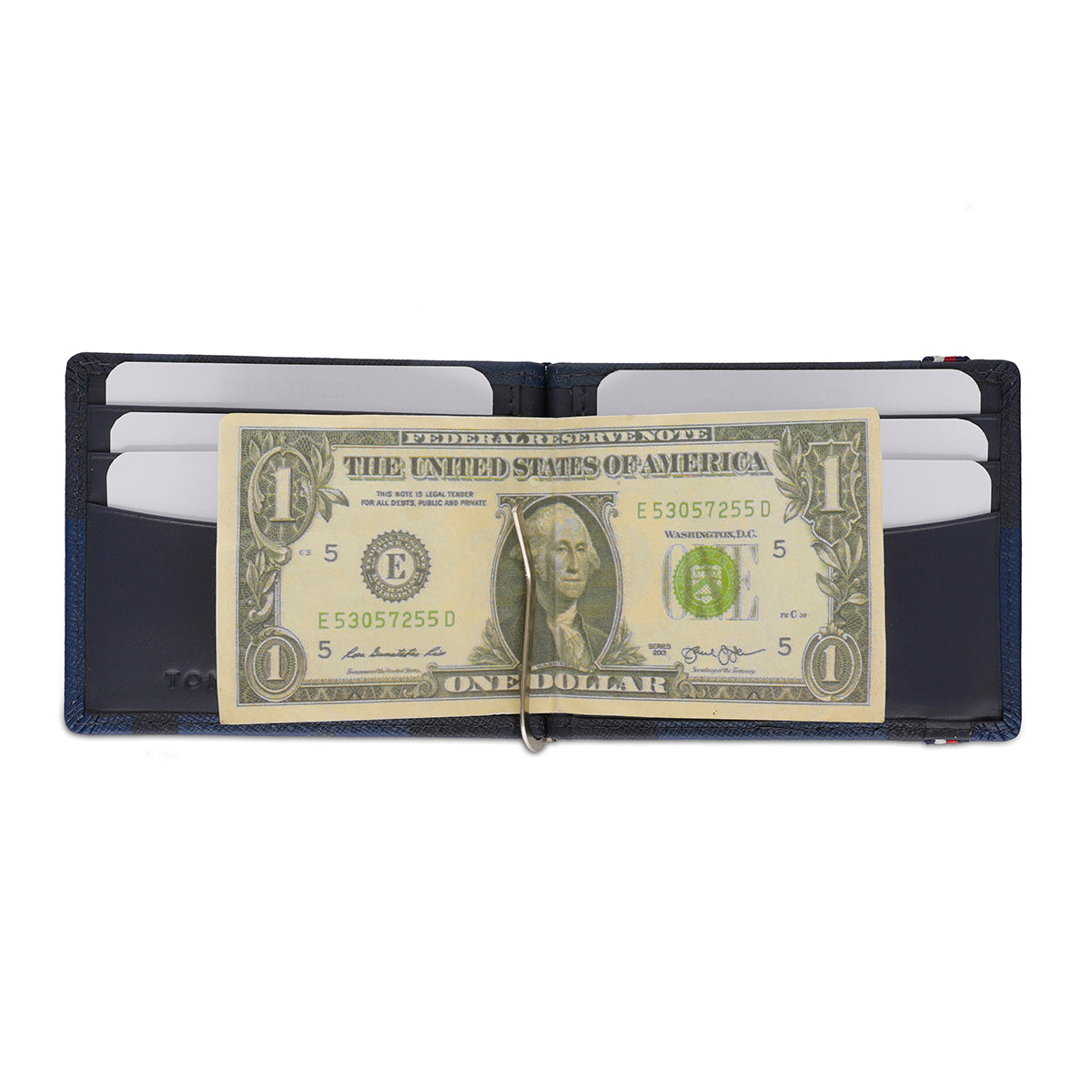 Tommy Hilfiger Small Leather Goods Newburg Money Clip Navy