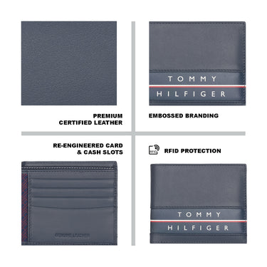 Tommy Hilfiger Rewey Passcase Wallet Navy