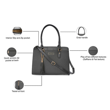 Sugarush Amina Women's Satchel Black