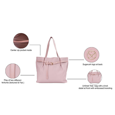 Sugarush Ancy Women's Tote Dusky Pink