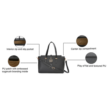 Sugarush Carly Women's Satchel Black